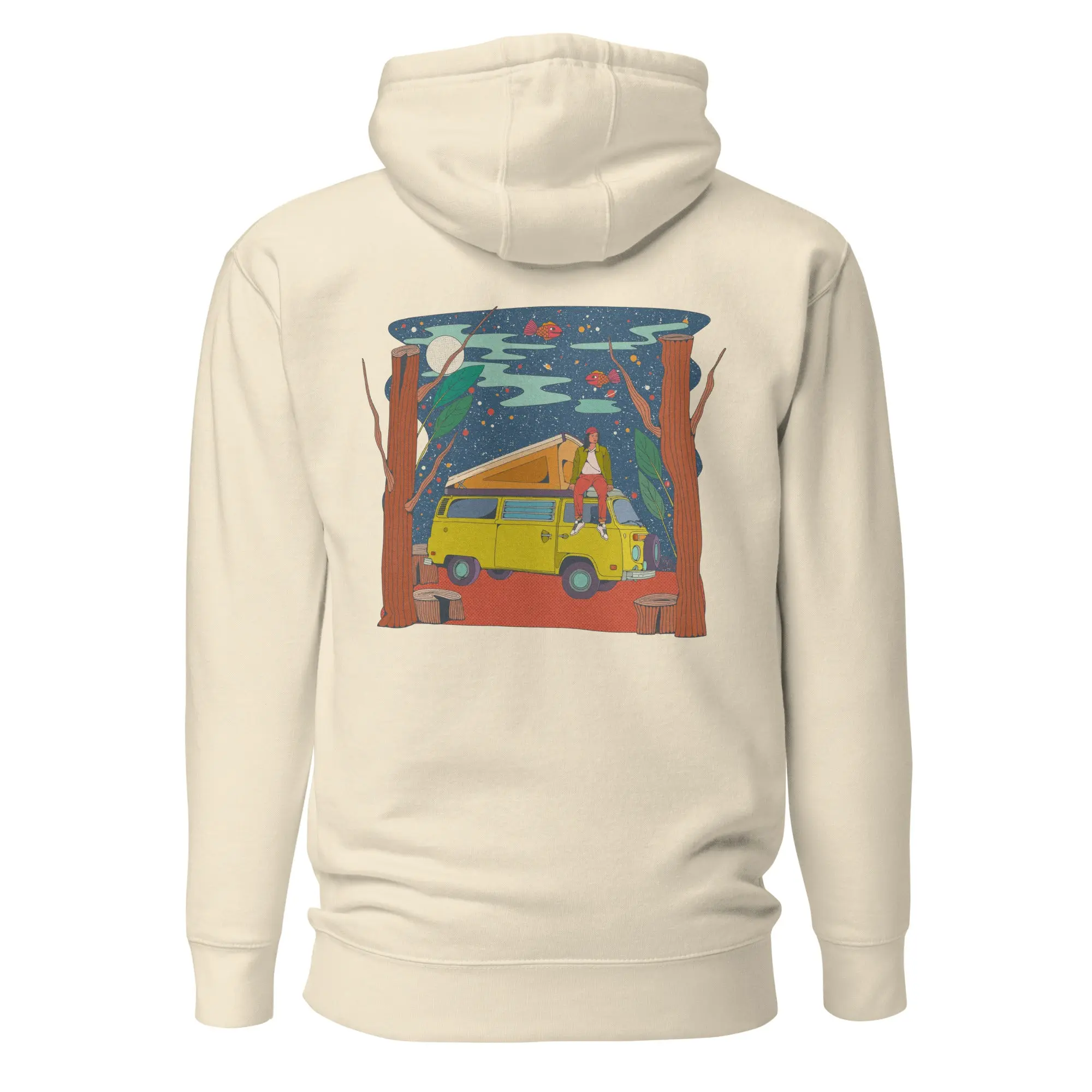 Girl On Bus Hoodie - Van Logo - Image 4